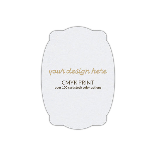 Shape P26 Diecut Card | CMYK Print | 5" x 8"