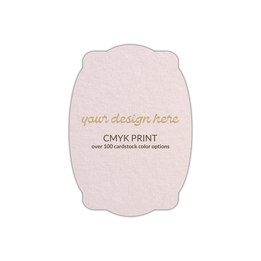Shape P26 Diecut Card | CMYK Print | 2" x 3.5"
