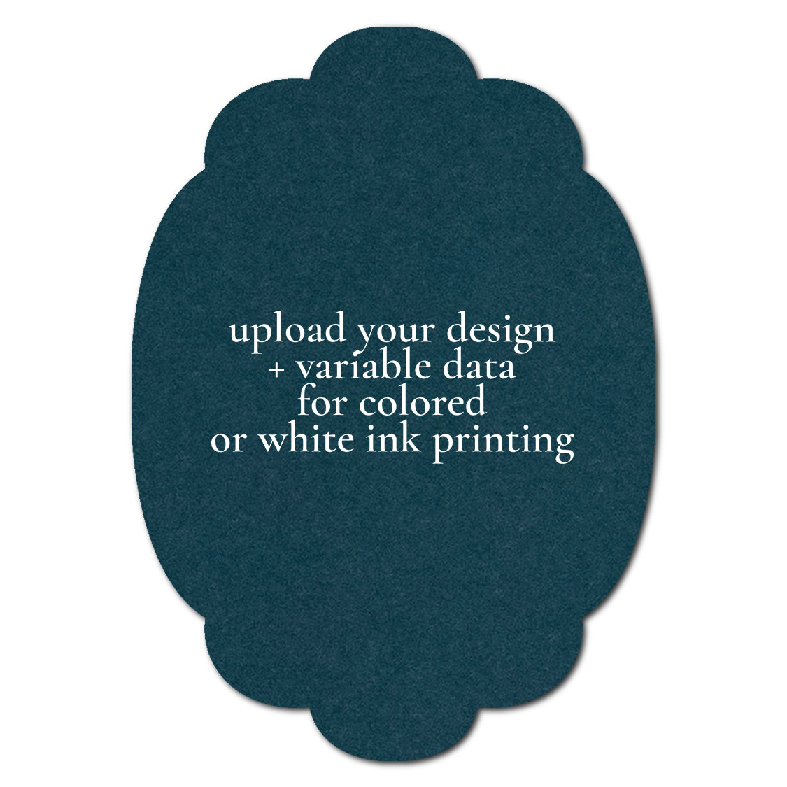 Individually Personalized Wedding Prints on Diecut Cardstock - Shape P26
