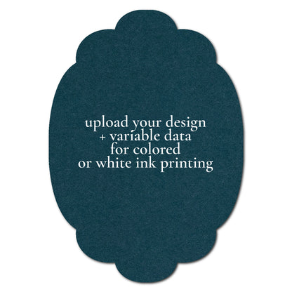 Individually Personalized Wedding Prints on Diecut Cardstock - Shape P26