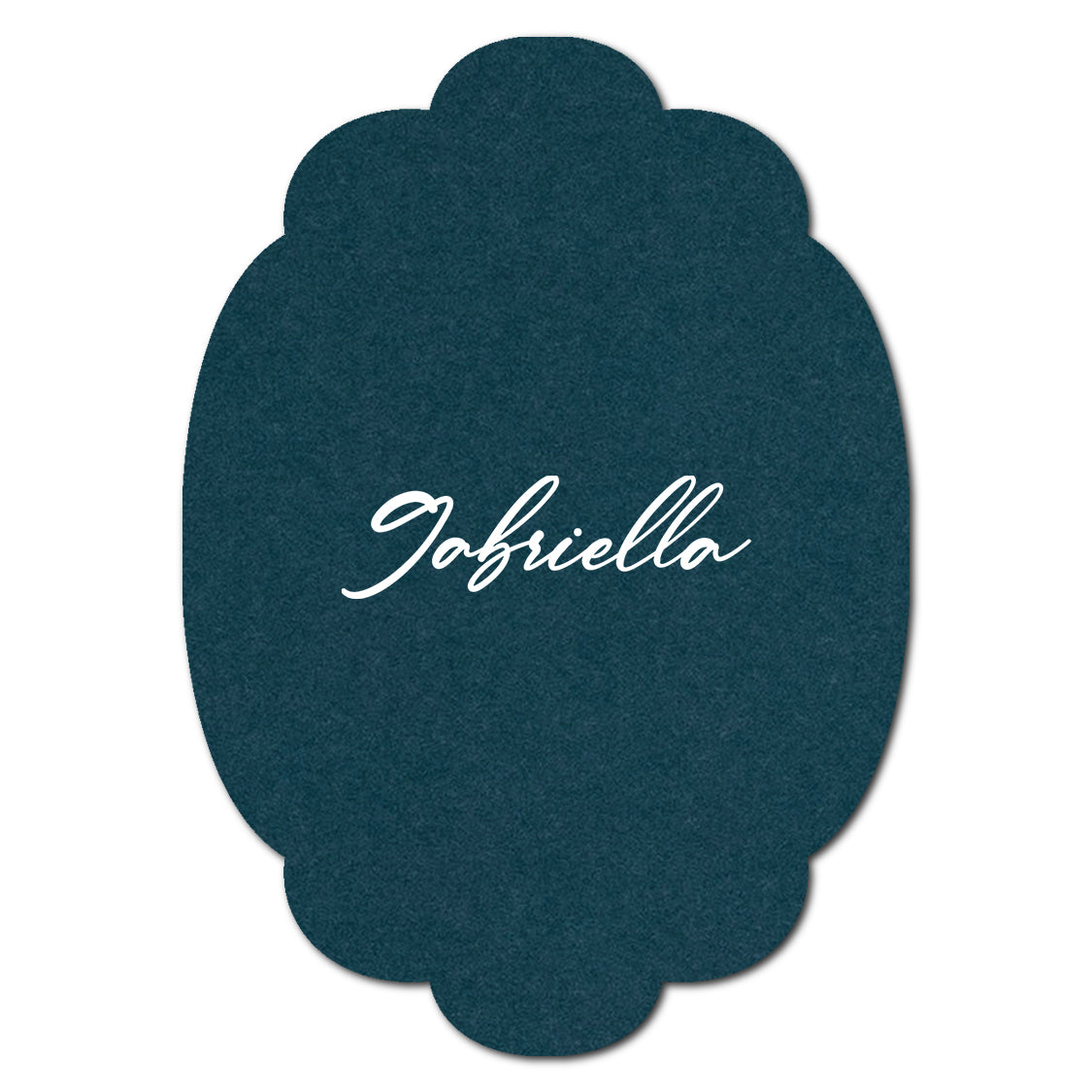 Individually Personalized Wedding Prints on Diecut Cardstock - Shape P26