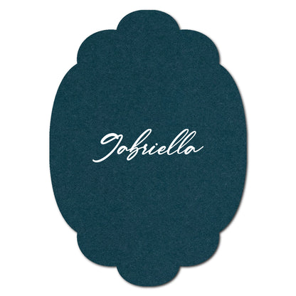 Individually Personalized Wedding Prints on Diecut Cardstock - Shape P26
