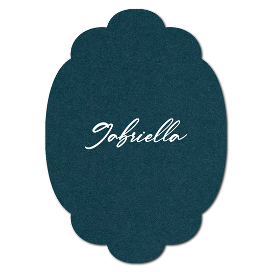 Individually Personalized Wedding Prints on Diecut Cardstock - Shape P26