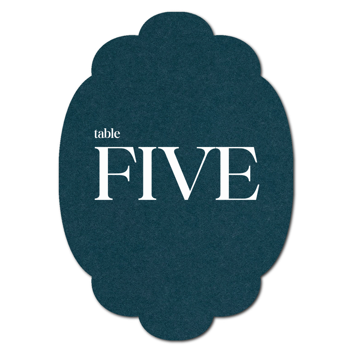 Individually Personalized Wedding Prints on Diecut Cardstock - Shape P26