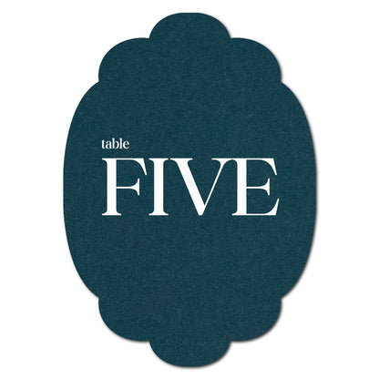 Individually Personalized Wedding Prints on Diecut Cardstock - Shape P26