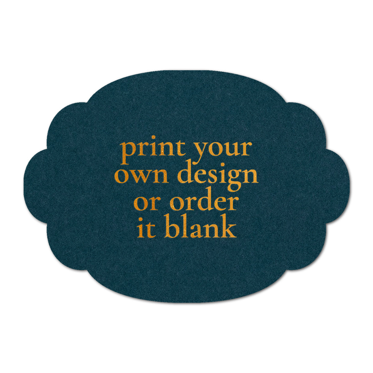 Custom Wedding Prints on Diecut Shaped Cardstock | Shape P26