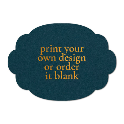 Custom Wedding Prints on Diecut Shaped Cardstock | Shape P26