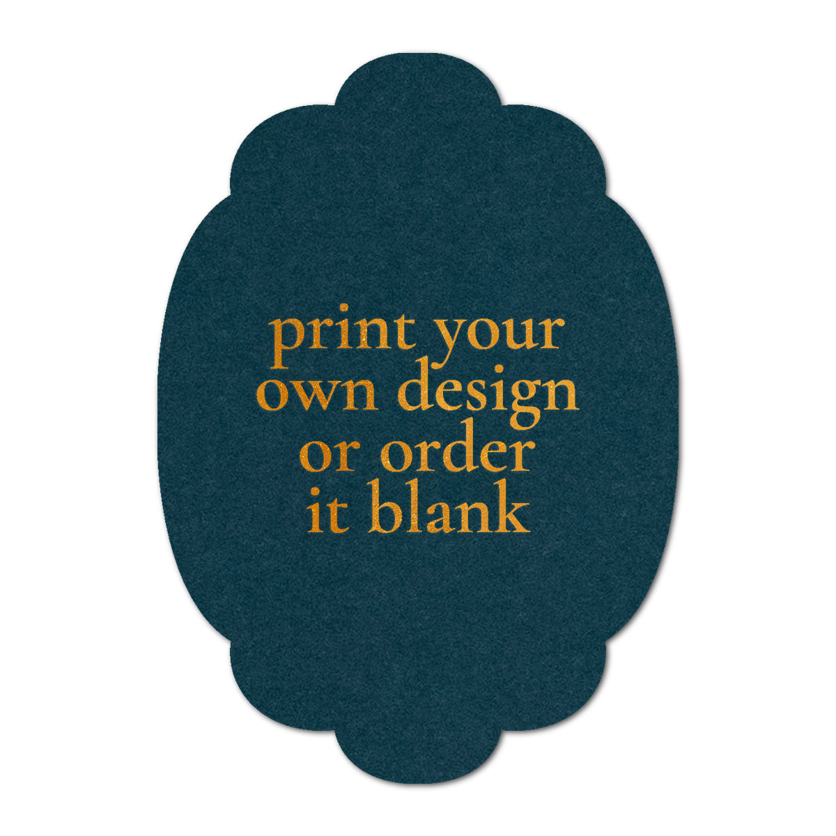 Custom Wedding Prints on Diecut Shaped Cardstock | Shape P26