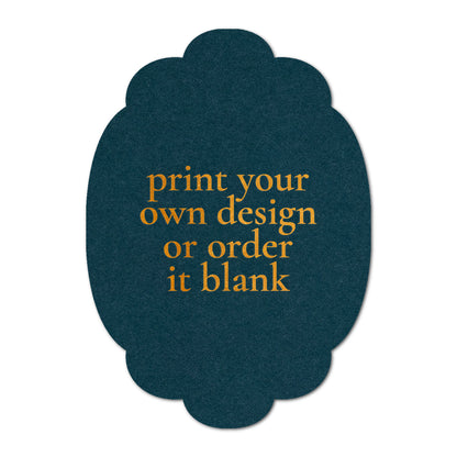 Custom Wedding Prints on Diecut Shaped Cardstock | Shape P26