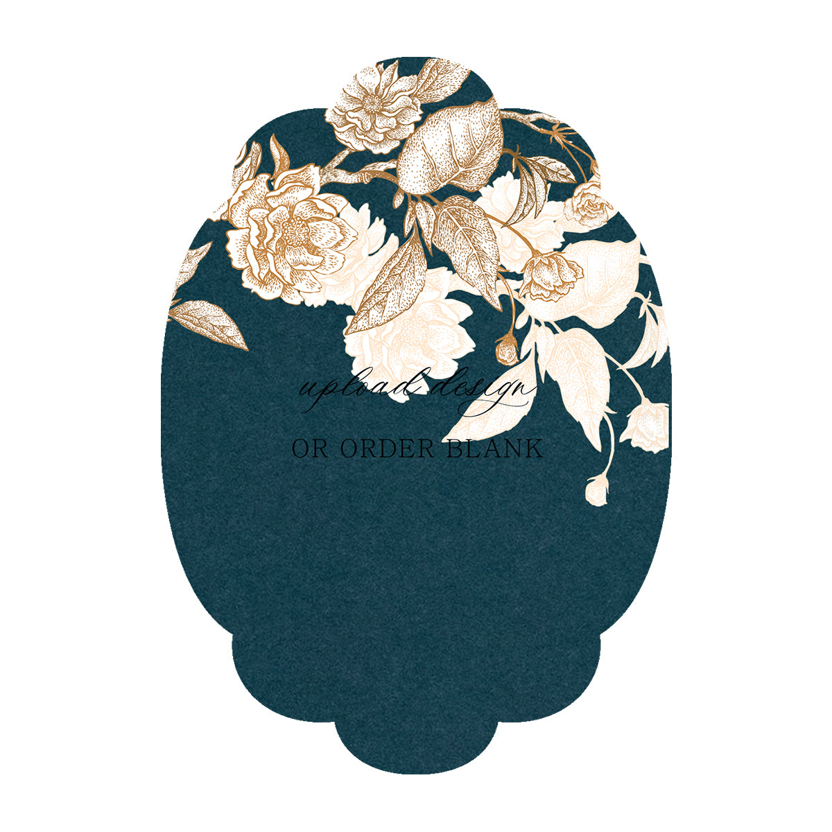 Custom Wedding Prints on Diecut Shaped Cardstock | Shape P26