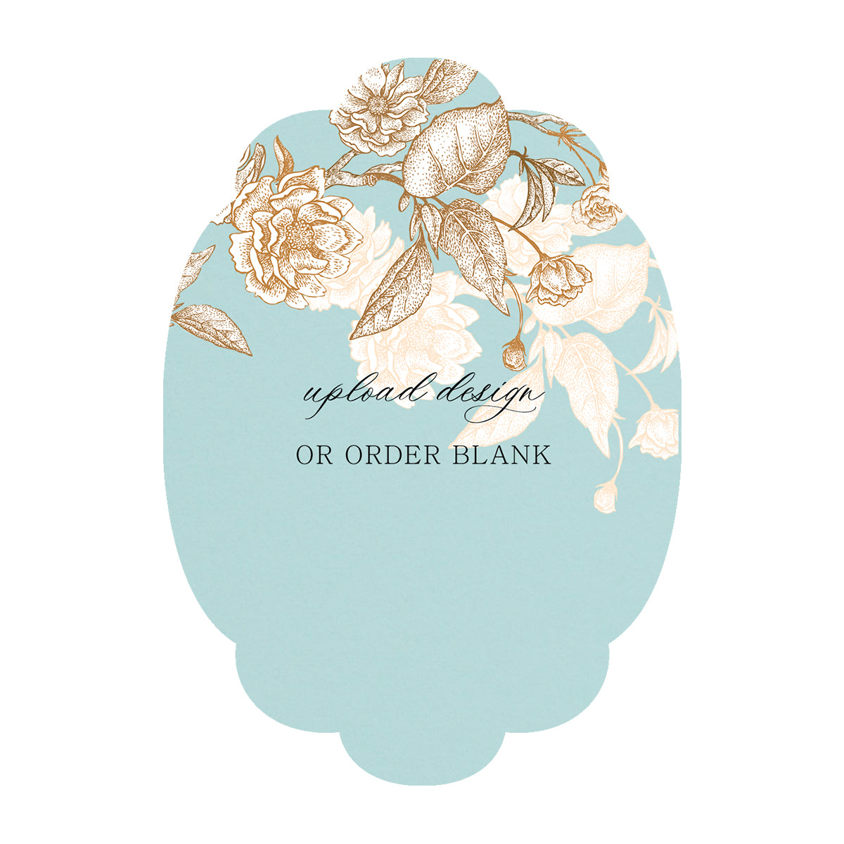 Custom Wedding Prints on Diecut Shaped Cardstock | Shape P26