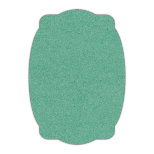 CMYK Print on Caribbean Blue Cardstock | Shape P26 | 11" x 14"