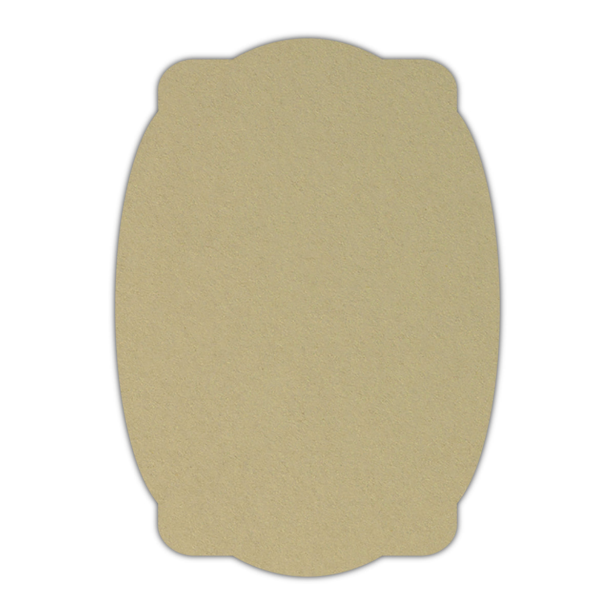CMYK Print on Shimmer Champagne Cardstock | Shape P26 | 2.5" x 3.5"