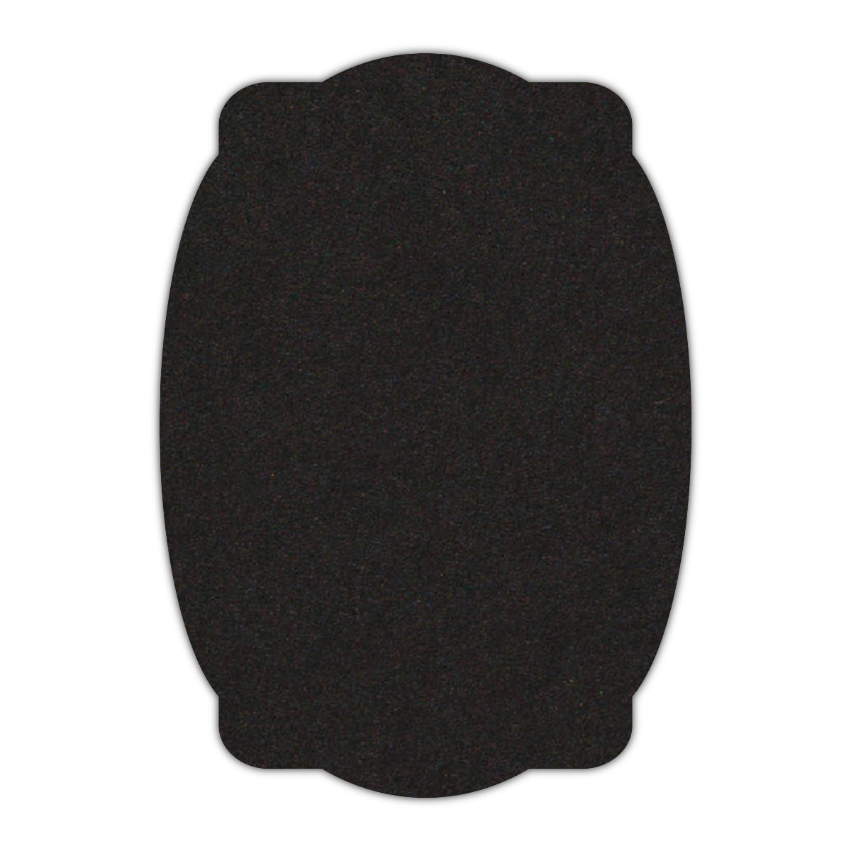 CMYK Print on Deep Black Cardstock | Shape P26 | 3" x 4"