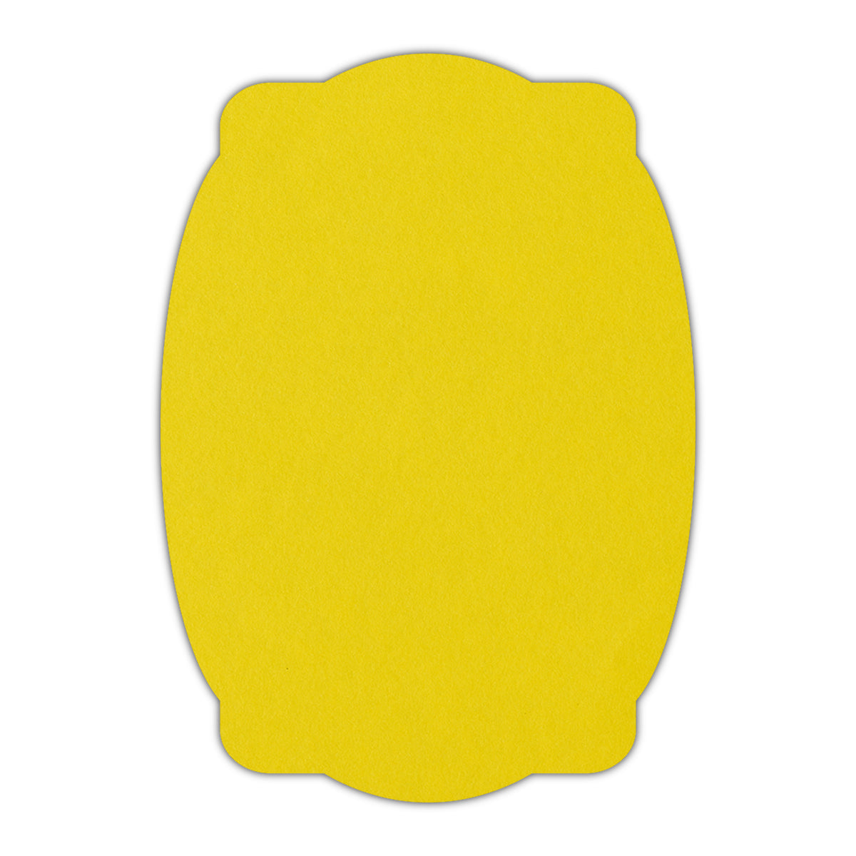 CMYK Print on Factory Yellow Cardstock | Shape P26 | 4.25" x 5.5"