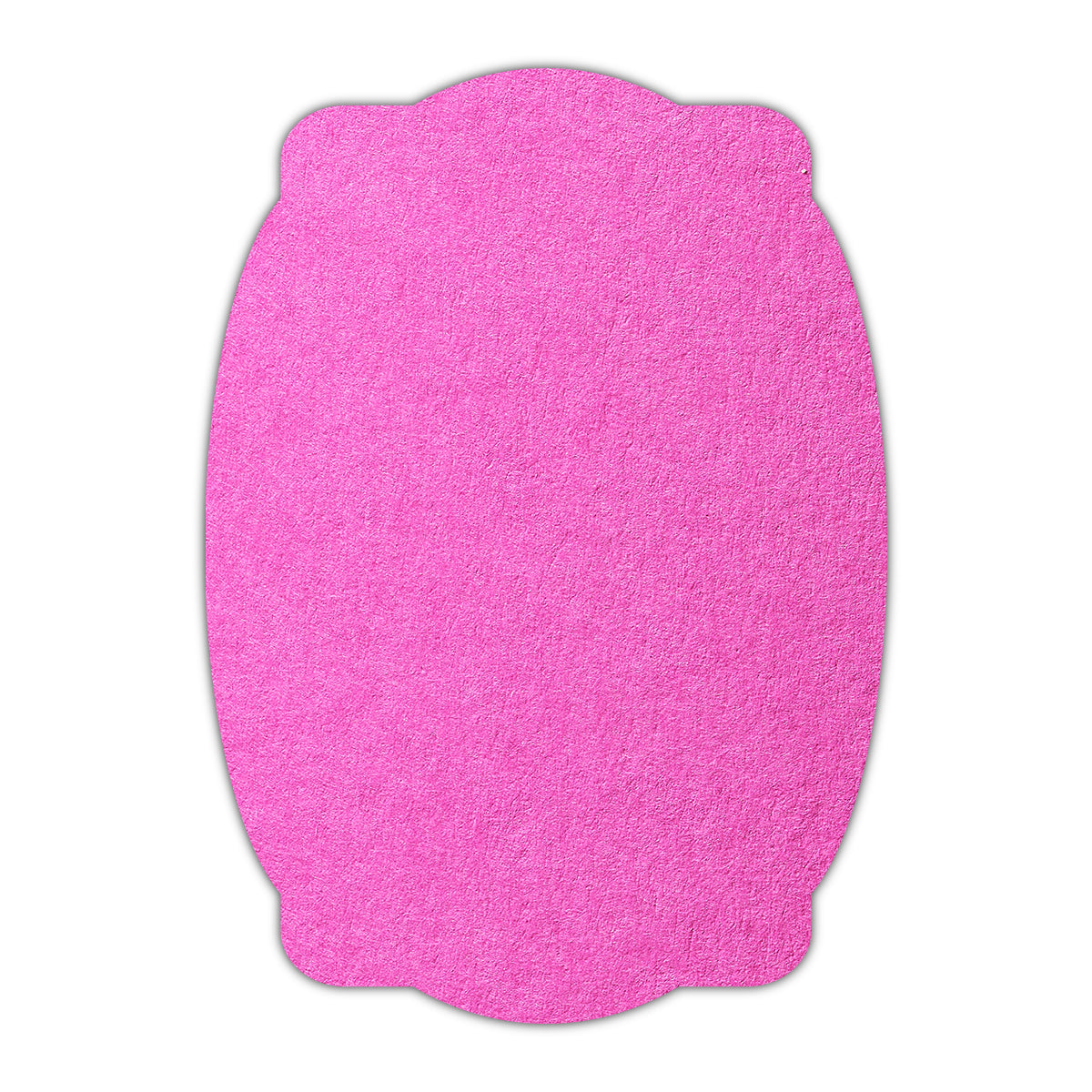 CMYK Print on Fuchsia Pink Cardstock | Shape P26 | 2" x 3.5"