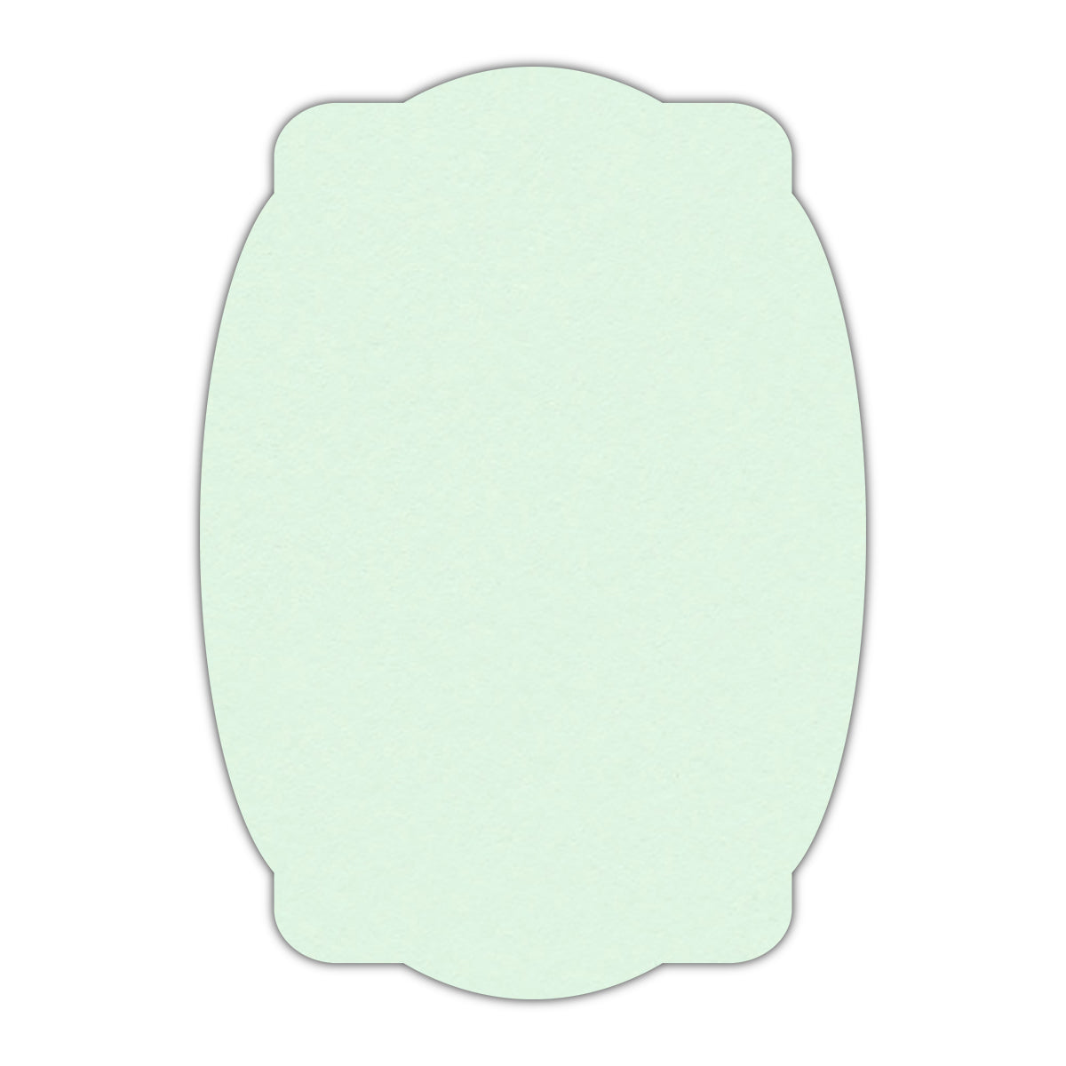 CMYK Print on Pastel Green Cardstock | Shape P26 | 3" x 5"