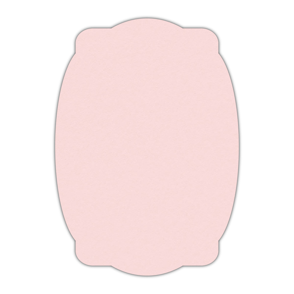CMYK Print on Pastel Pink Cardstock | Shape P26 | 5" x 7"