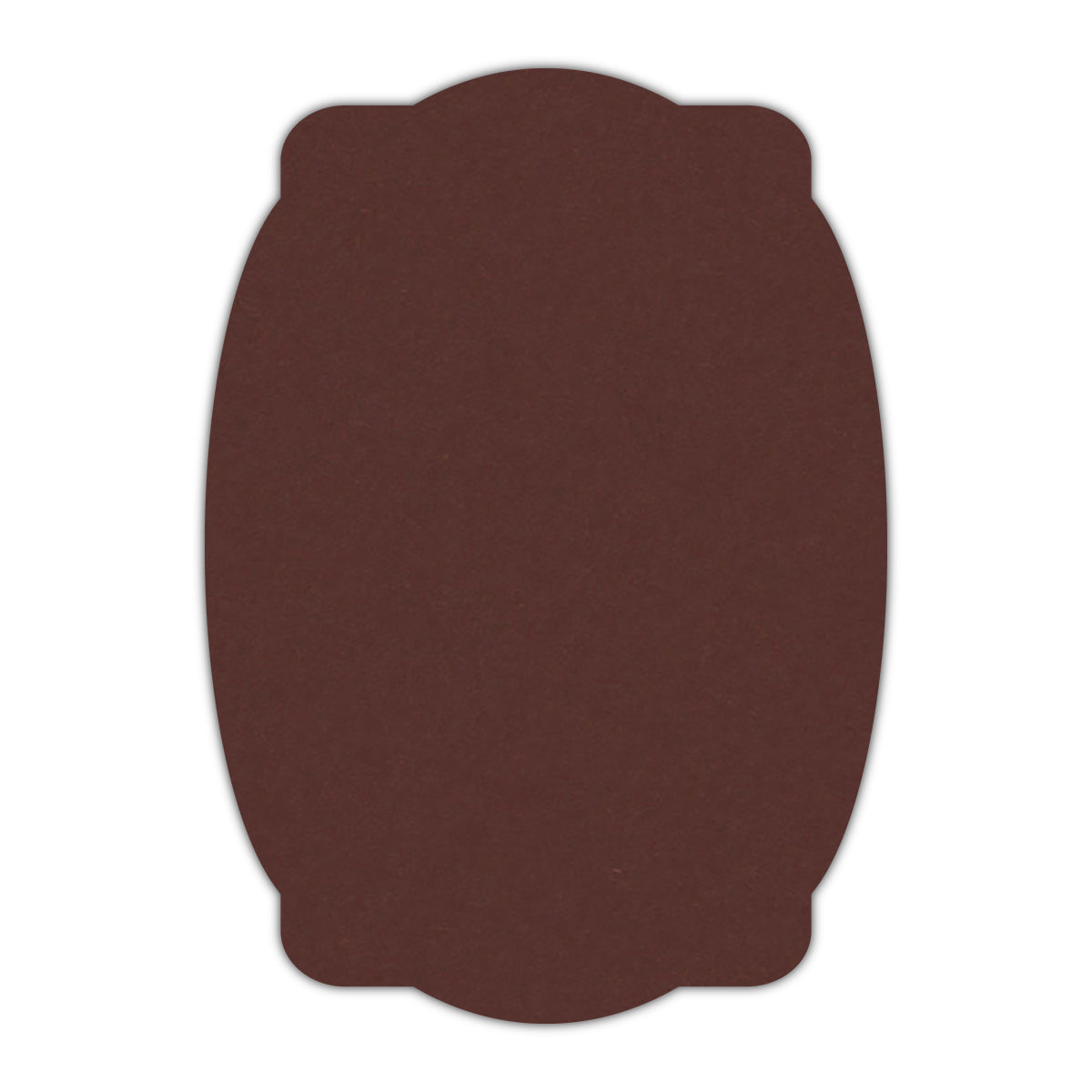 CMYK Print on Port Wine Cardstock | Shape P26 | 3" x 5"