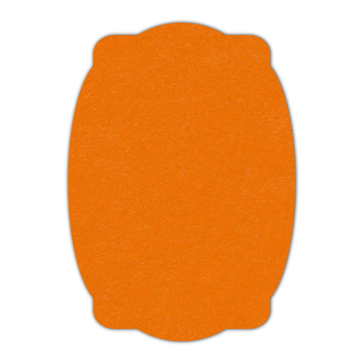 CMYK Print on Pumpkin Cardstock | Shape P26 | 2.5" x 3.5"