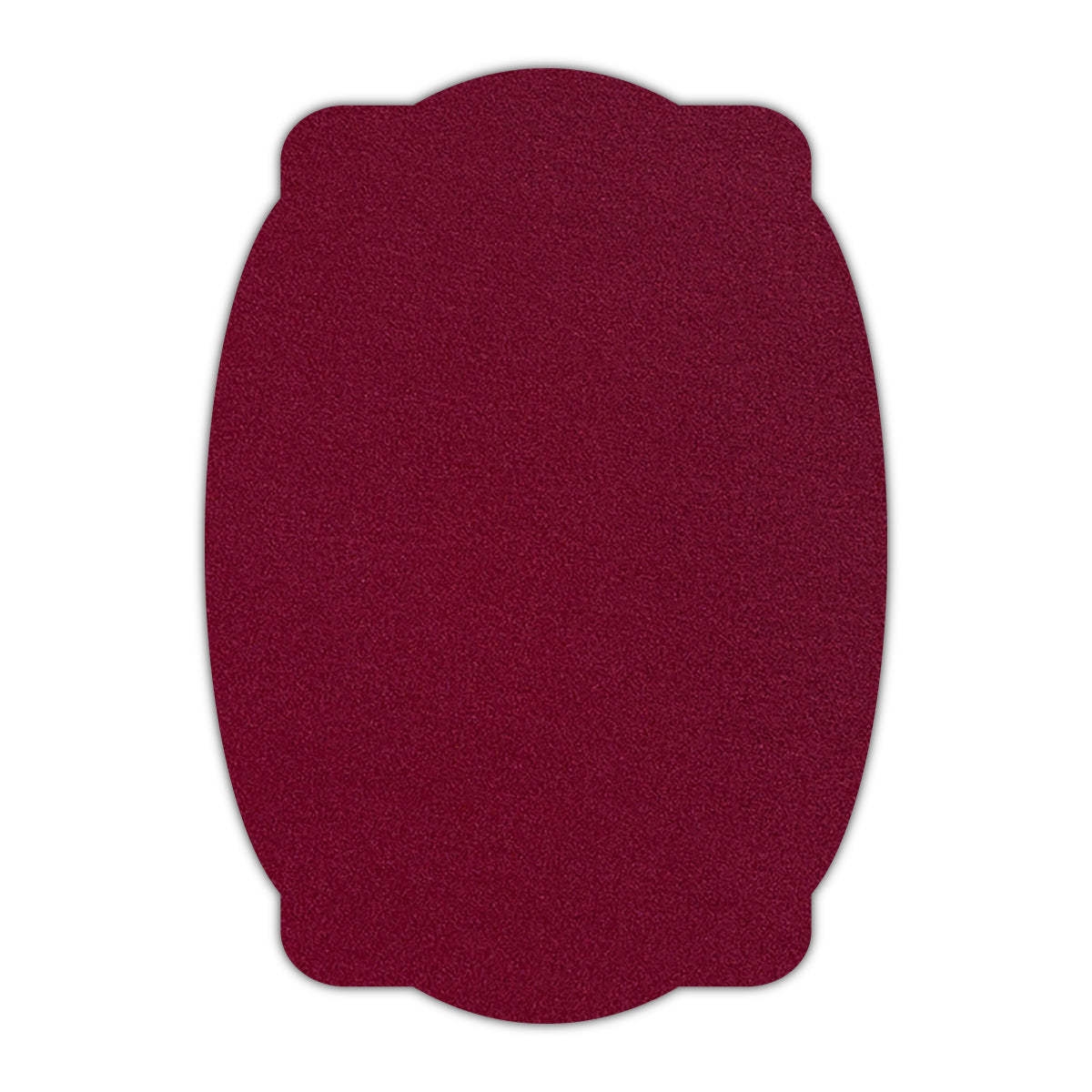 CMYK Print on Shimmer Red Lacquer Cardstock | Shape P26 | 2" x 3"
