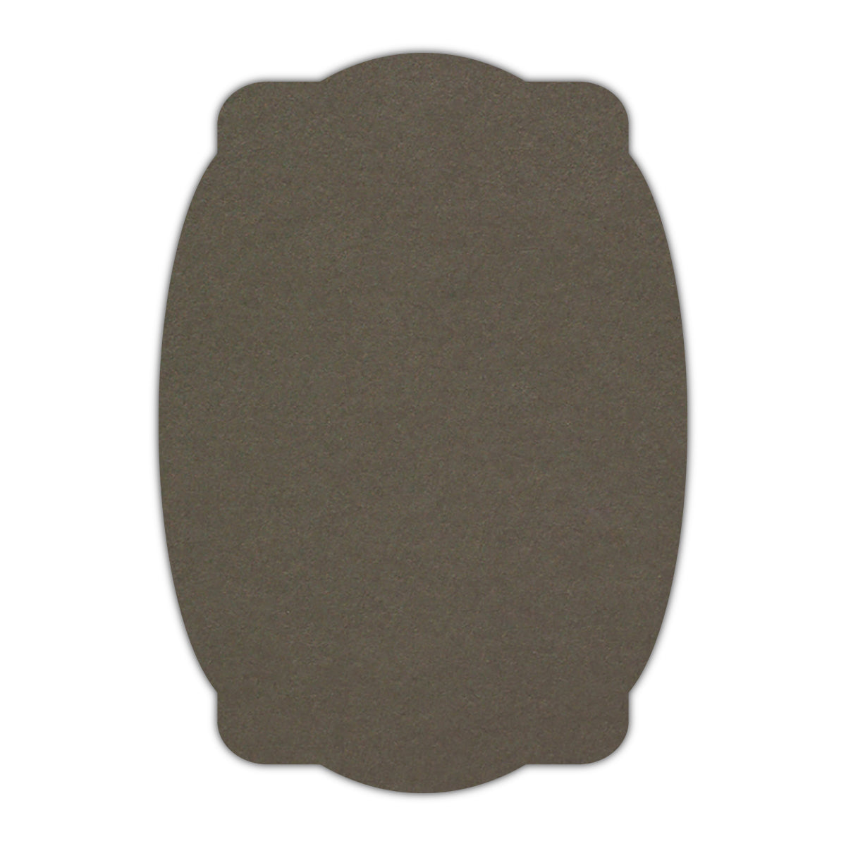 CMYK Print on Sombre Grey Cardstock | Shape P26 | 3.5" x 5"