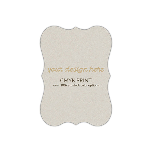 Shape P27 Diecut Card | CMYK Print | 2" x 3.5"
