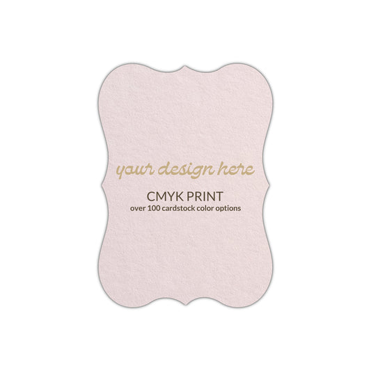 Shape P27 Diecut Card | CMYK Print | 2" x 3"