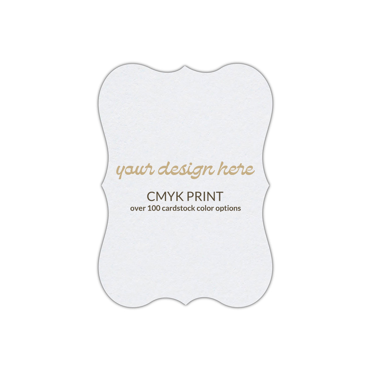 Shape P27 Diecut Card | CMYK Print | 8.5" x 11"
