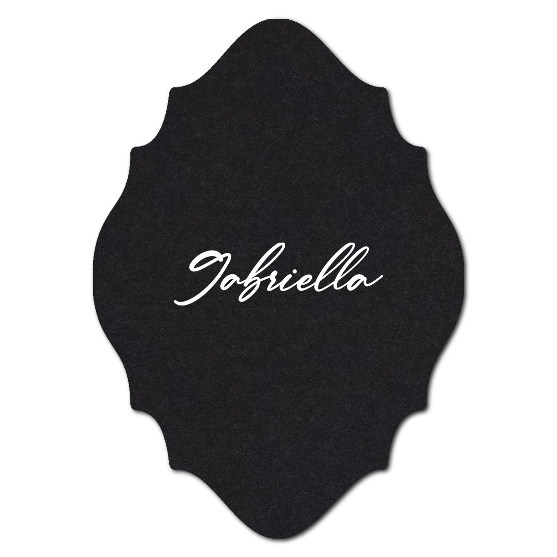 Individually Personalized Wedding Prints on Diecut Cardstock - Shape P27