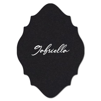 Individually Personalized Wedding Prints on Diecut Cardstock - Shape P27