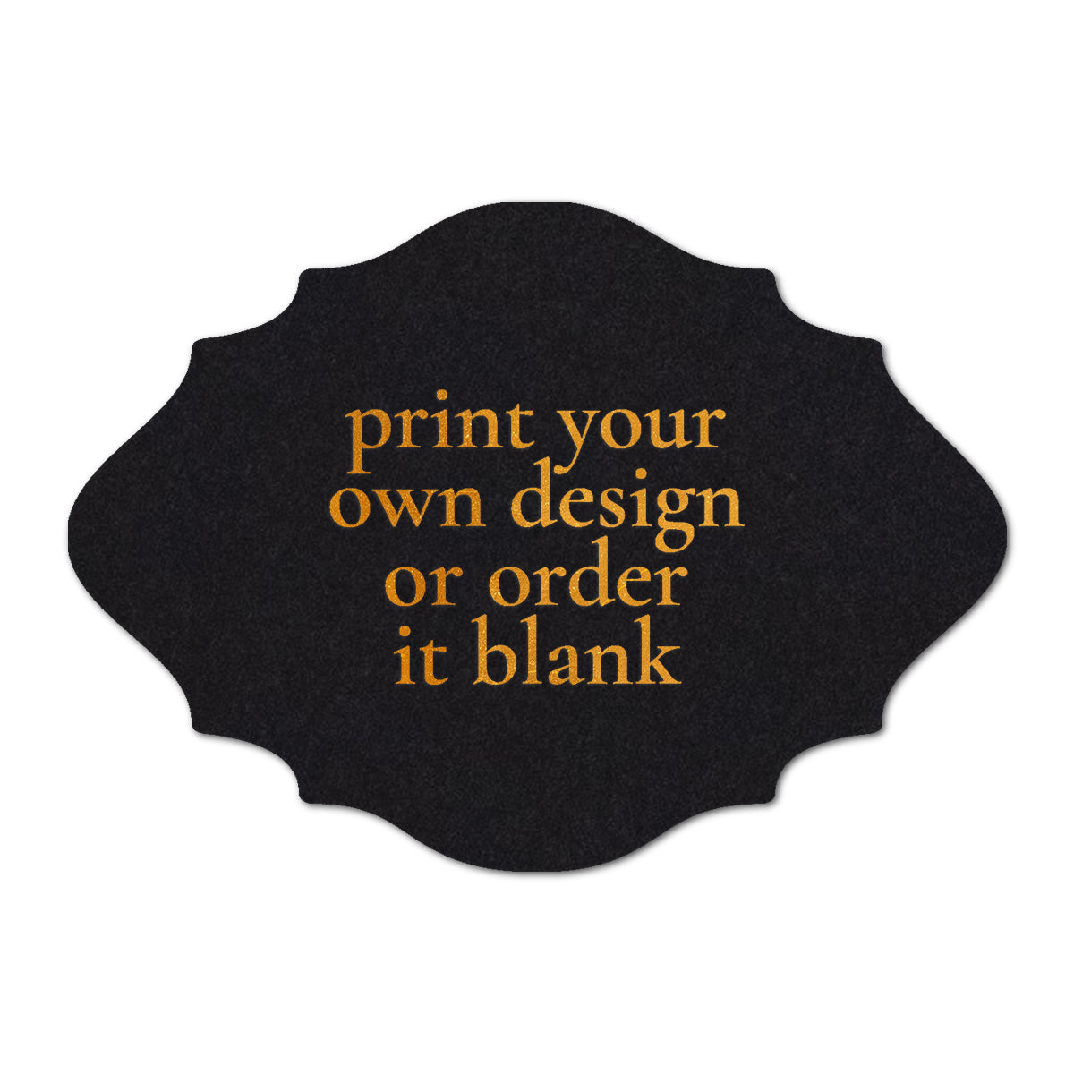 Custom Wedding Prints on Diecut Shaped Cardstock | Shape P27