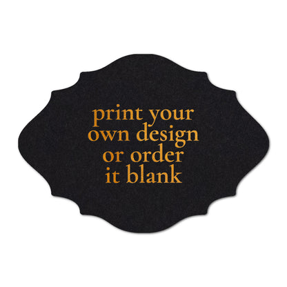 Custom Wedding Prints on Diecut Shaped Cardstock | Shape P27