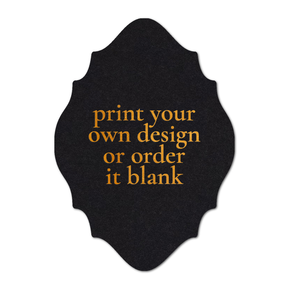 Custom Wedding Prints on Diecut Shaped Cardstock | Shape P27