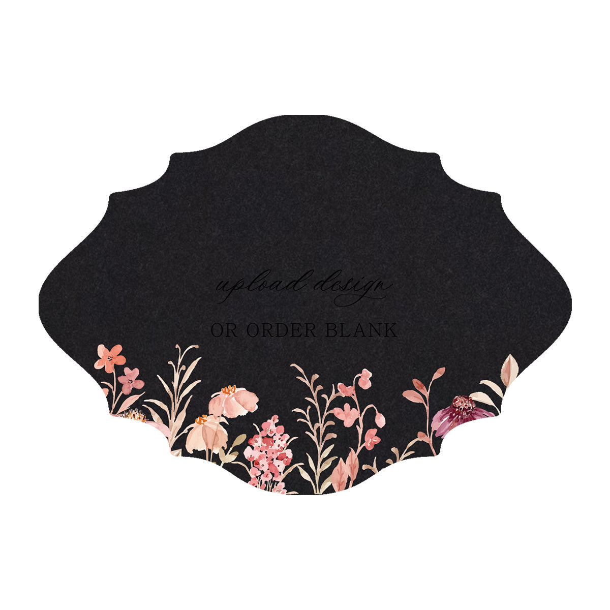 Custom Wedding Prints on Diecut Shaped Cardstock | Shape P27