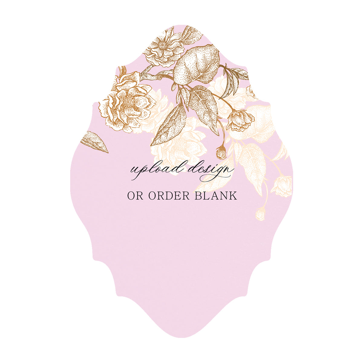 Custom Wedding Prints on Diecut Shaped Cardstock | Shape P27