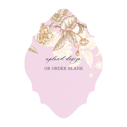 Custom Wedding Prints on Diecut Shaped Cardstock | Shape P27