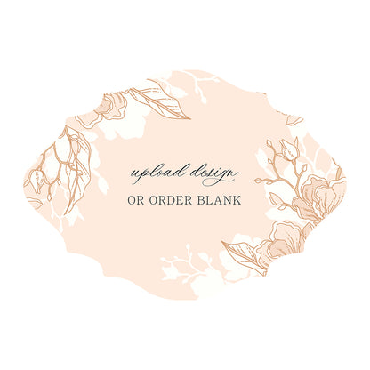 Custom Wedding Prints on Diecut Shaped Cardstock | Shape P27
