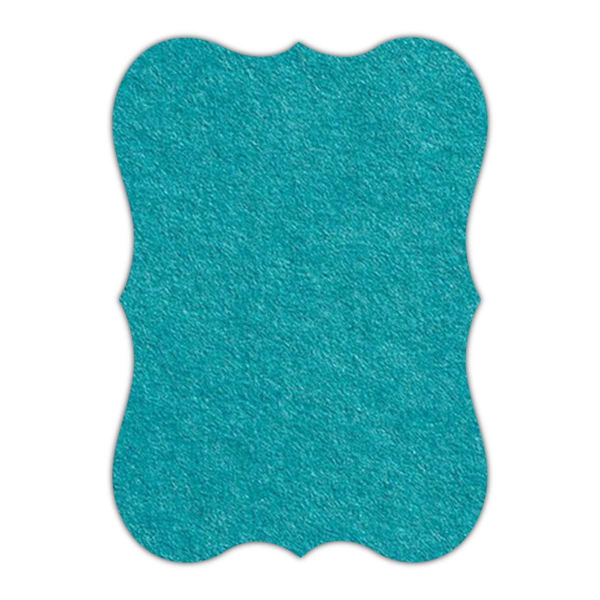 CMYK Print on Aqua Blue Cardstock | Shape P27 | 3" x 4"