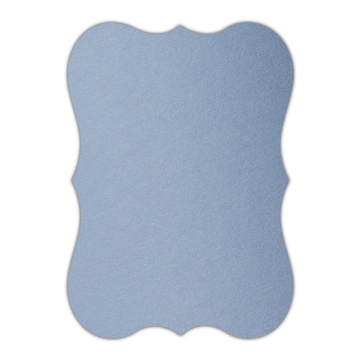 CMYK Print on Azure Blue Cardstock | Shape P27 | 3" x 4"