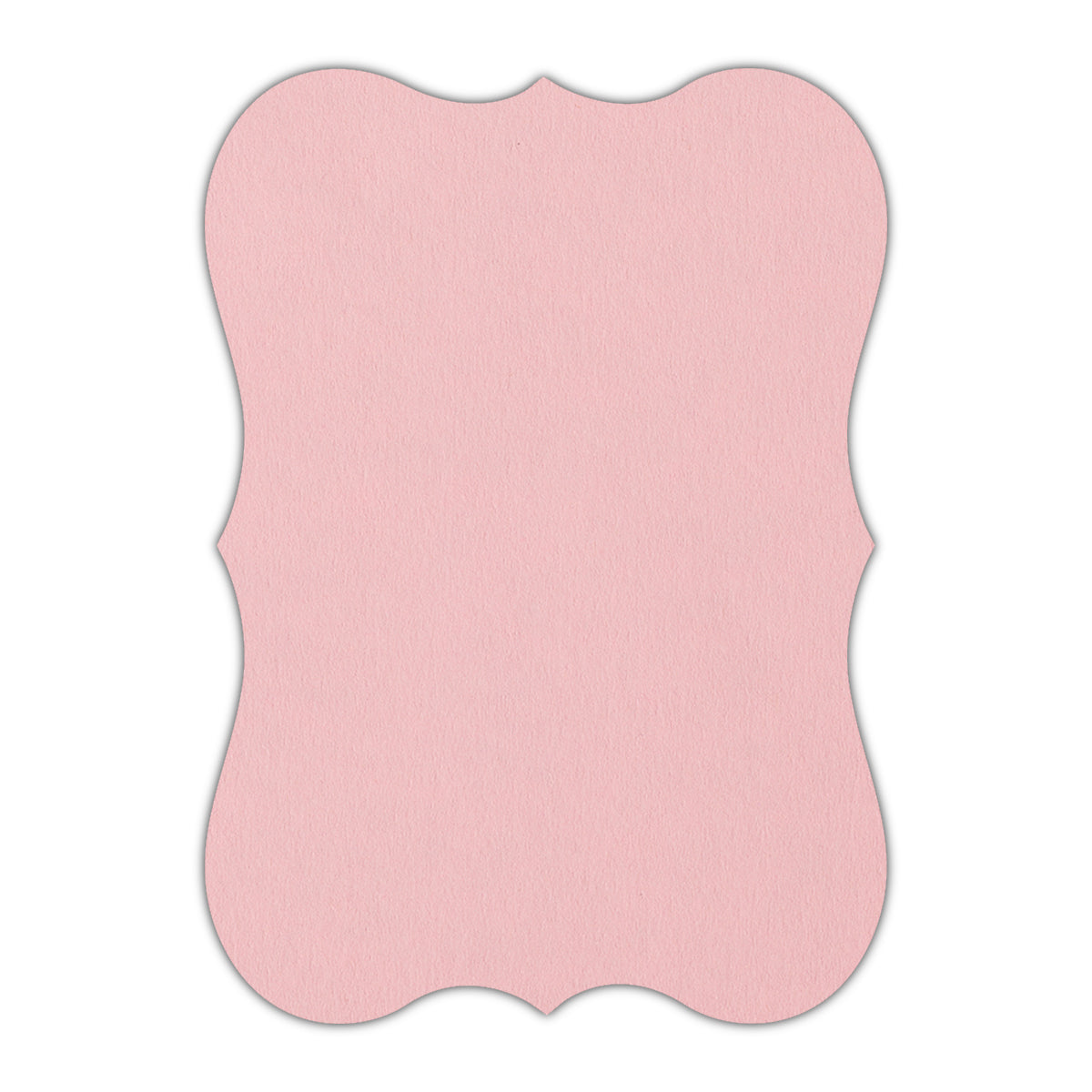 CMYK Print on Candy Pink Cardstock | Shape P27 | 2" x 3"
