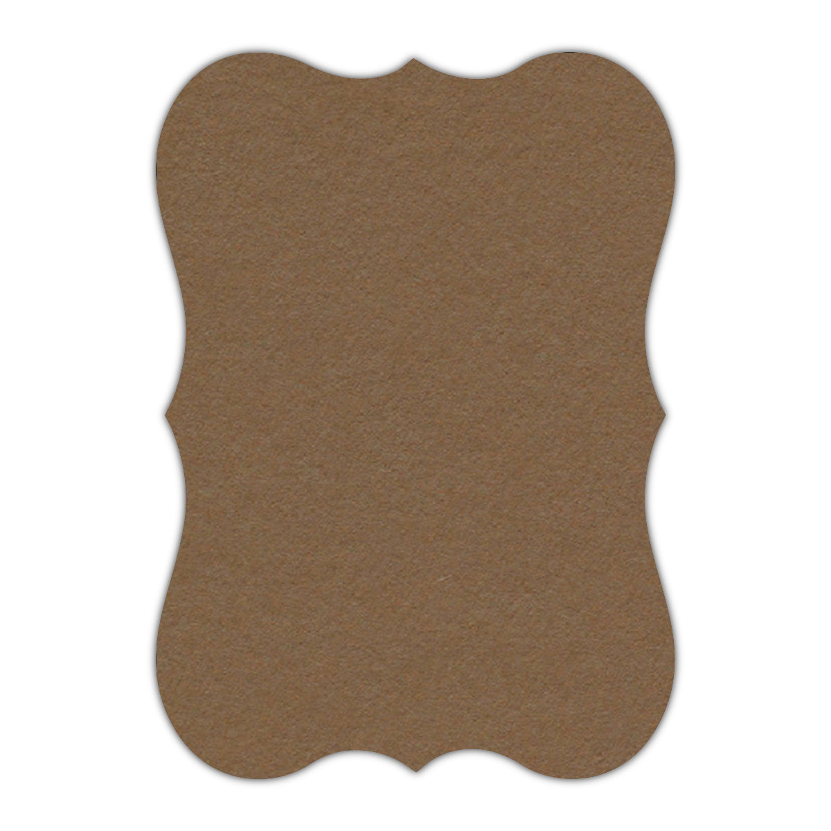 CMYK Print on Cappuccino Cardstock | Shape P27 | 8" x 10"