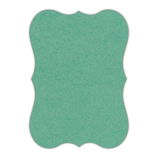 CMYK Print on Caribbean Blue Cardstock | Shape P27 | 12" x 18"