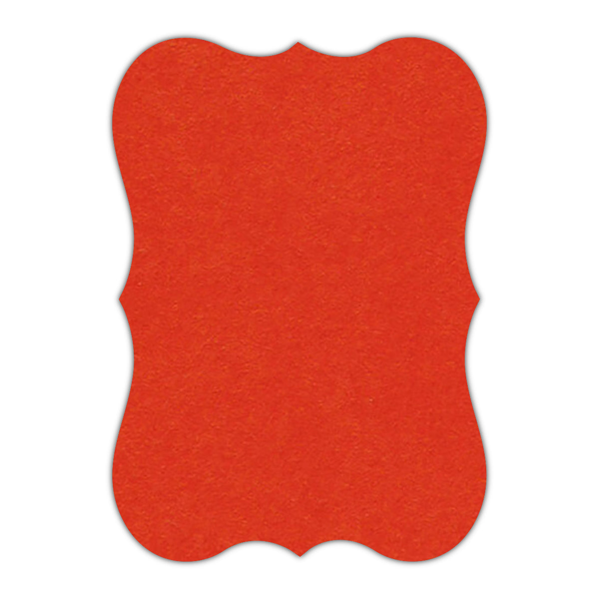 CMYK Print on Chili Pepper Cardstock | Shape P27 | 2" x 3"
