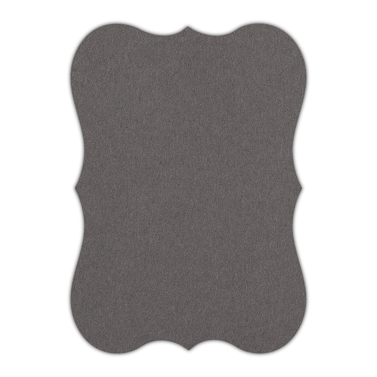 CMYK Print on Dark Grey Cardstock | Shape P27 | 8" x 10"