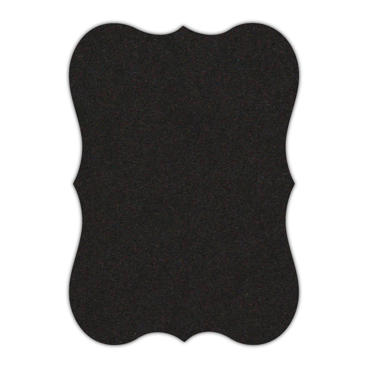 CMYK Print on Deep Black Cardstock | Shape P27 | 2" x 3"