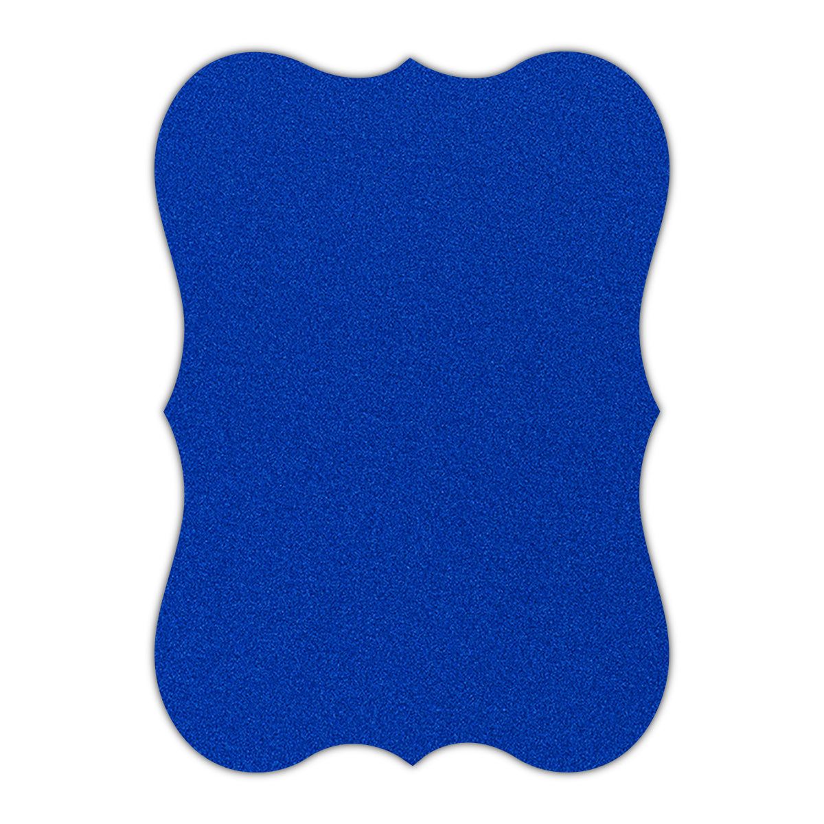 CMYK Print on Shimmer Electric Blue Cardstock | Shape P27 | 8.5" x 11"