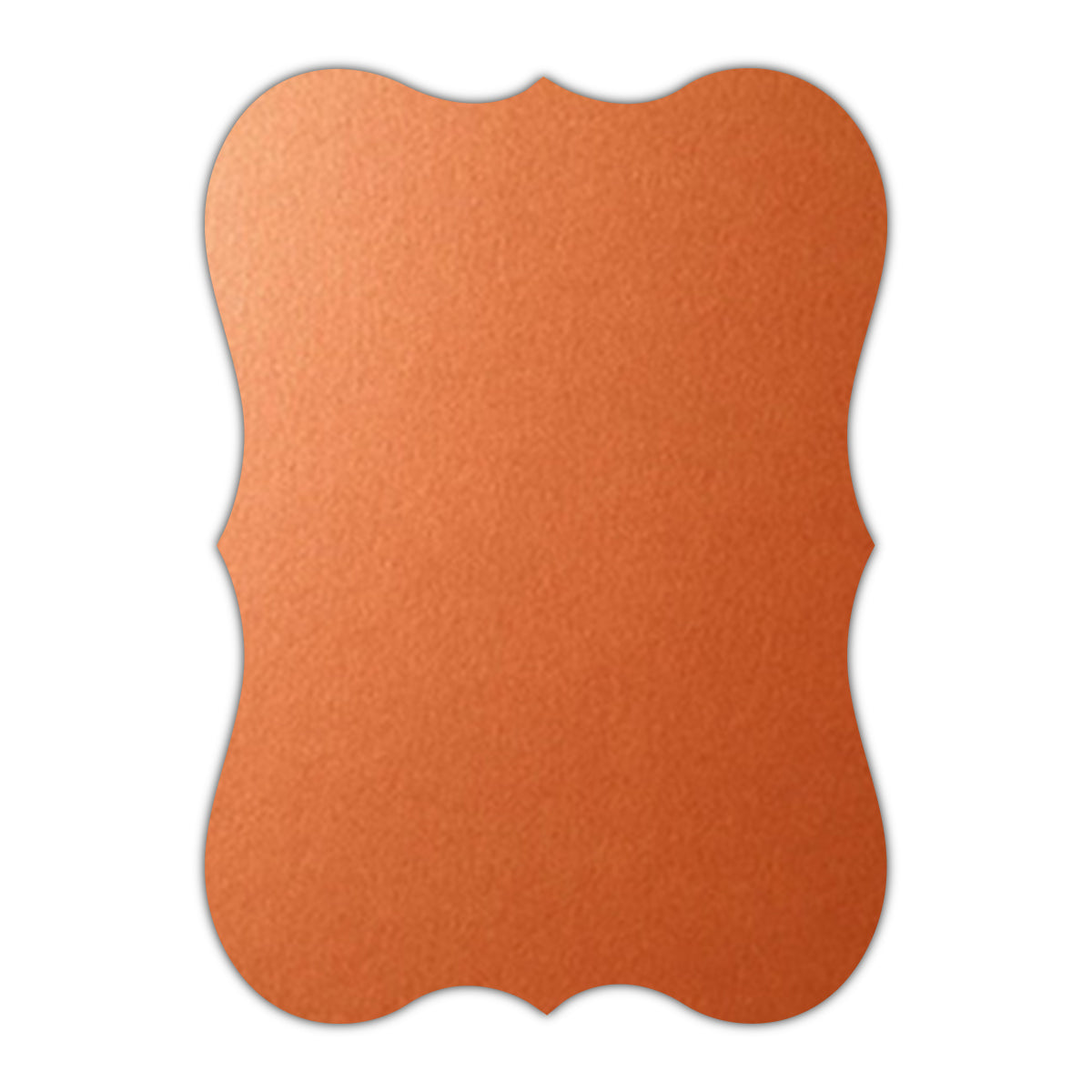 CMYK Print on Shimmer Flame Cardstock | Shape P27 | 2.5" x 3.5"