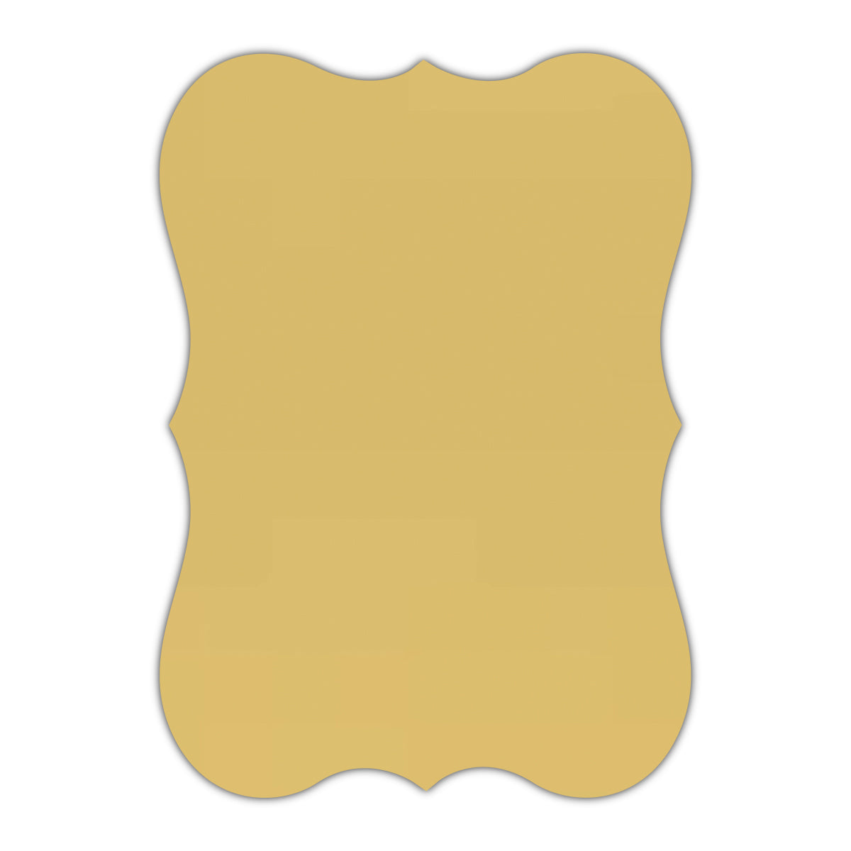 CMYK Print on Shimmer Gold Cardstock | Shape P27 | 8.5" x 11"