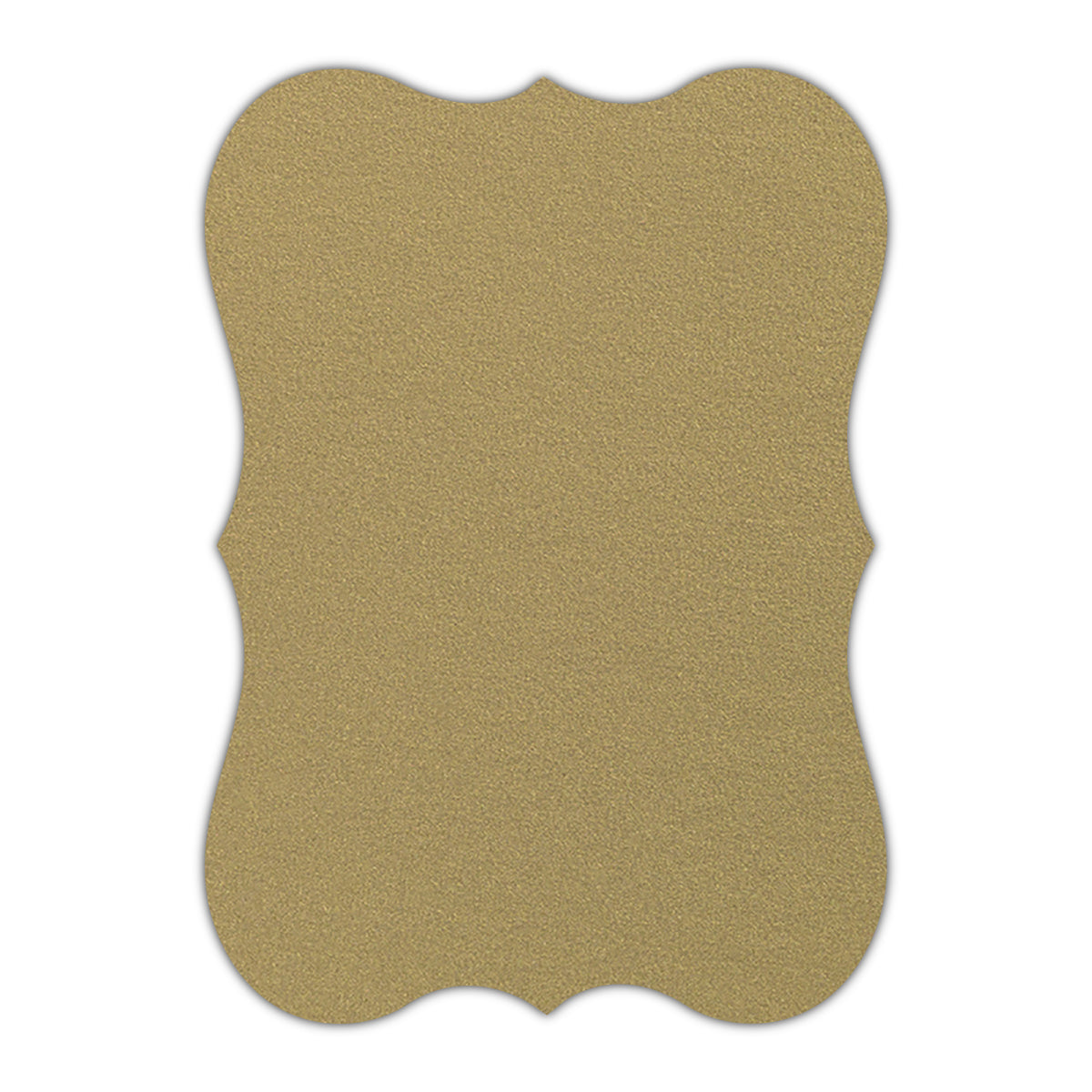 CMYK Print on Shimmer Gold Leaf Cardstock | Shape P27 | 3.5" x 5"